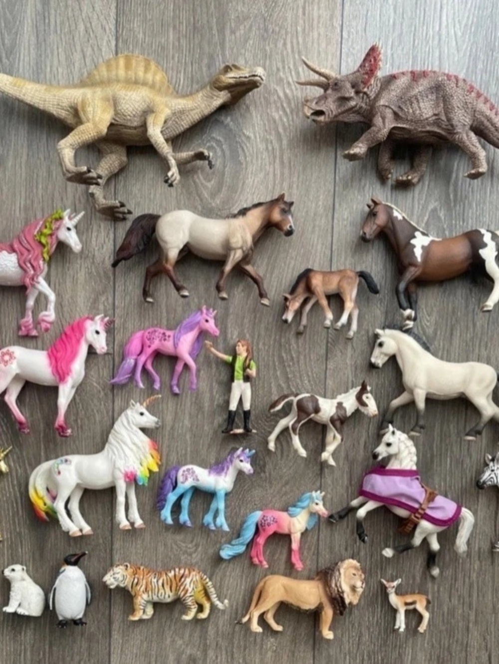 Vintage Schleich Horses and Animals Lot of 22